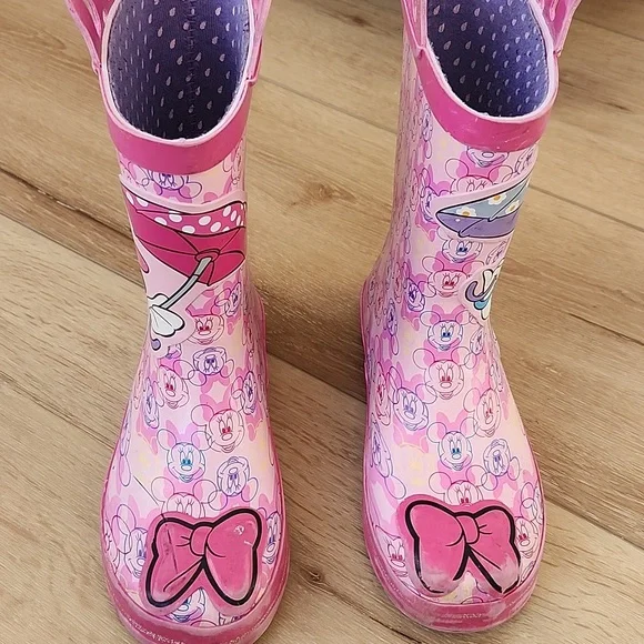 Pink Minnie Mouse Rain Boots, 13-1 - Picture 5 of 9